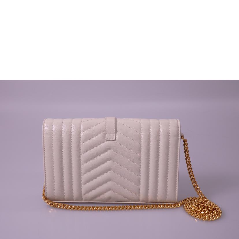 SAINT　LAURENT サンローラン/ミニマトラッセチェーンウォレット/GUE620280・1121//Aランク/76