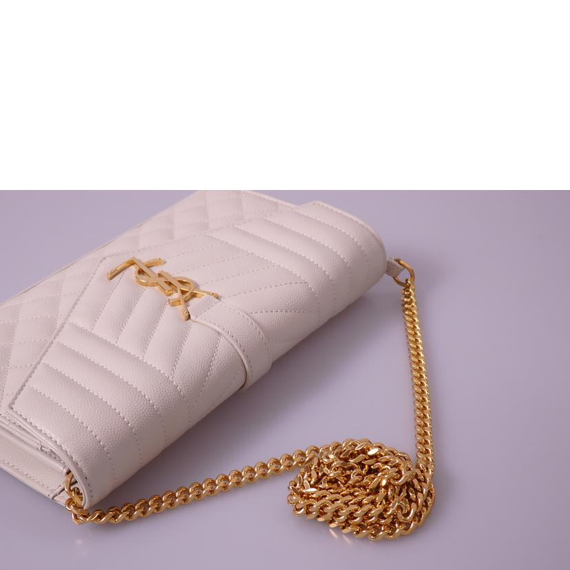 SAINT　LAURENT サンローラン/ミニマトラッセチェーンウォレット/GUE620280・1121//Aランク/76