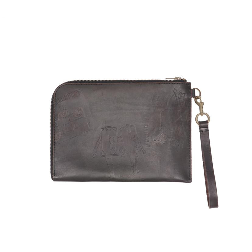 ヴァスコ×グランドハンド VASCO×GLAD HAND/GLAD POSTALS レザークラッチバッグ/ghvs-ldb-ws-gp//ABランク/24