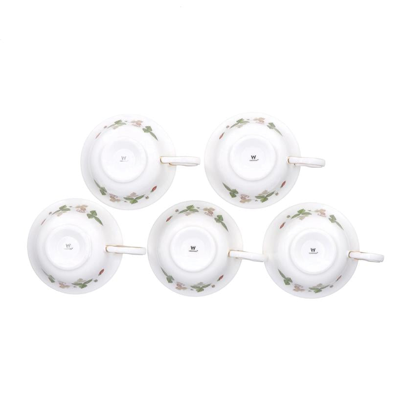 WEDGWOOD ウェッジウッド/ワイルドストロベリーカップ＆ソーサー5客セット//Aランク/94