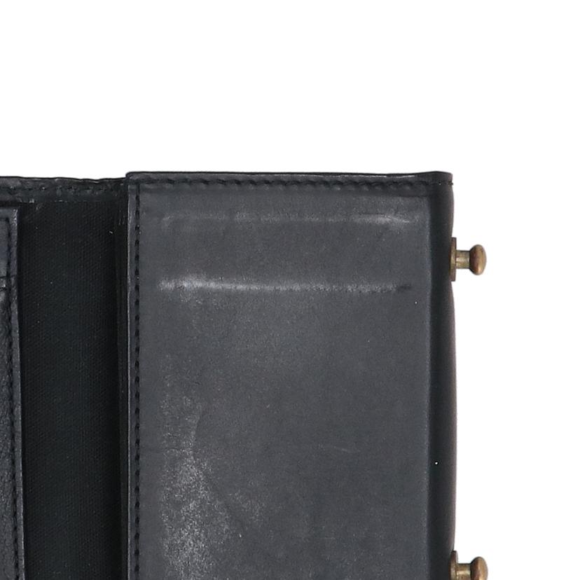 m＋ ミッレフォッリエ/エムピウ／コンパクト財布／ブラック//Bランク/18