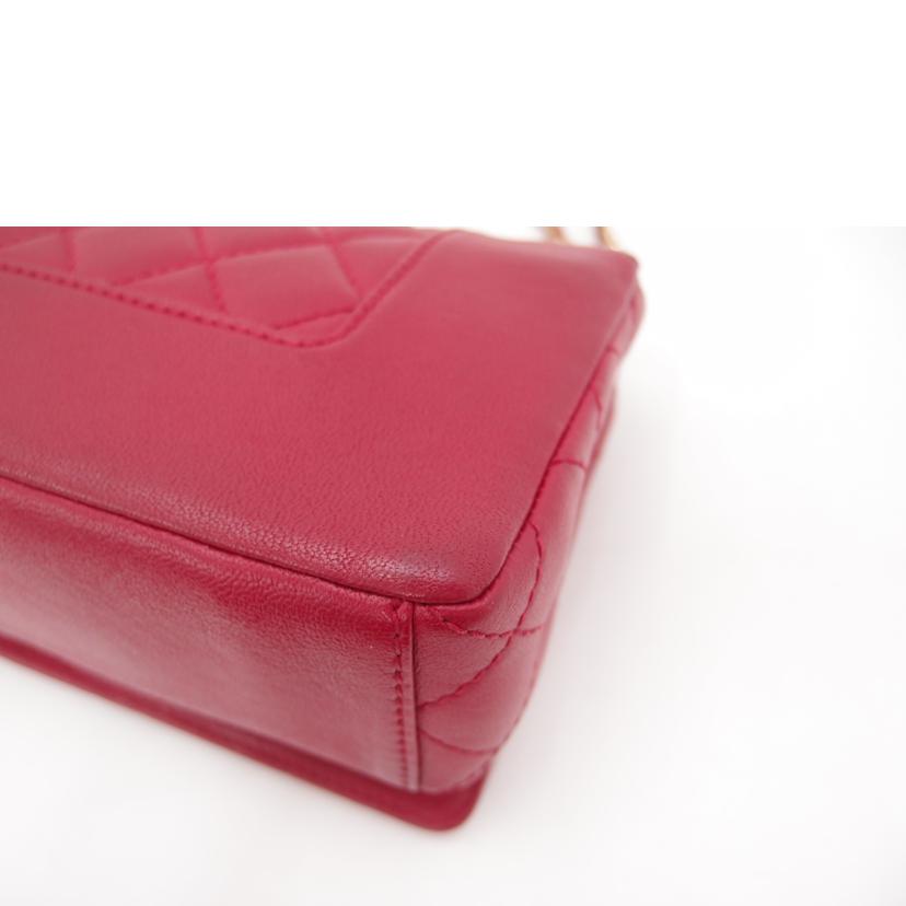 CHANEL シャネル/ターンロックチェーンショルダー／レッド//215*****/Aランク/69