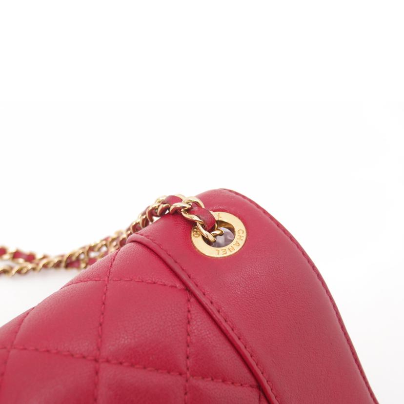 CHANEL シャネル/ターンロックチェーンショルダー／レッド//215*****/Aランク/69