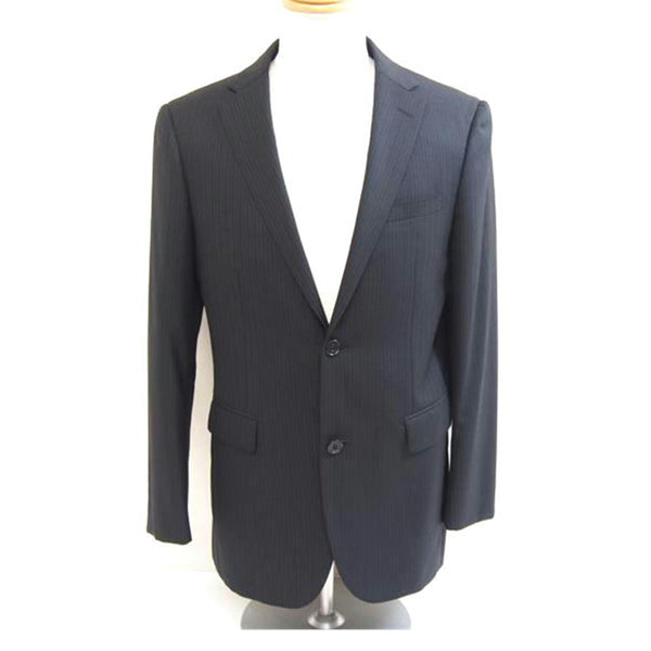 Burberry black label 黒スーツ バーバリーブラックレーベル/メンズスーツ/黒×ボルドー/サイズ