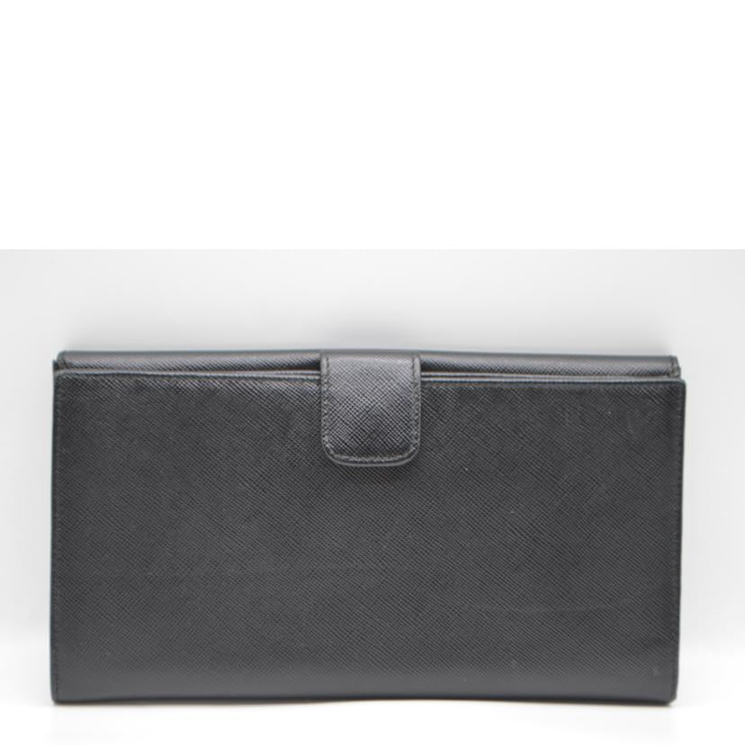 PRADA プラダ/サフィアーノメタルジップレザー長財布／ネロ/1M1133//164/ABランク/89
