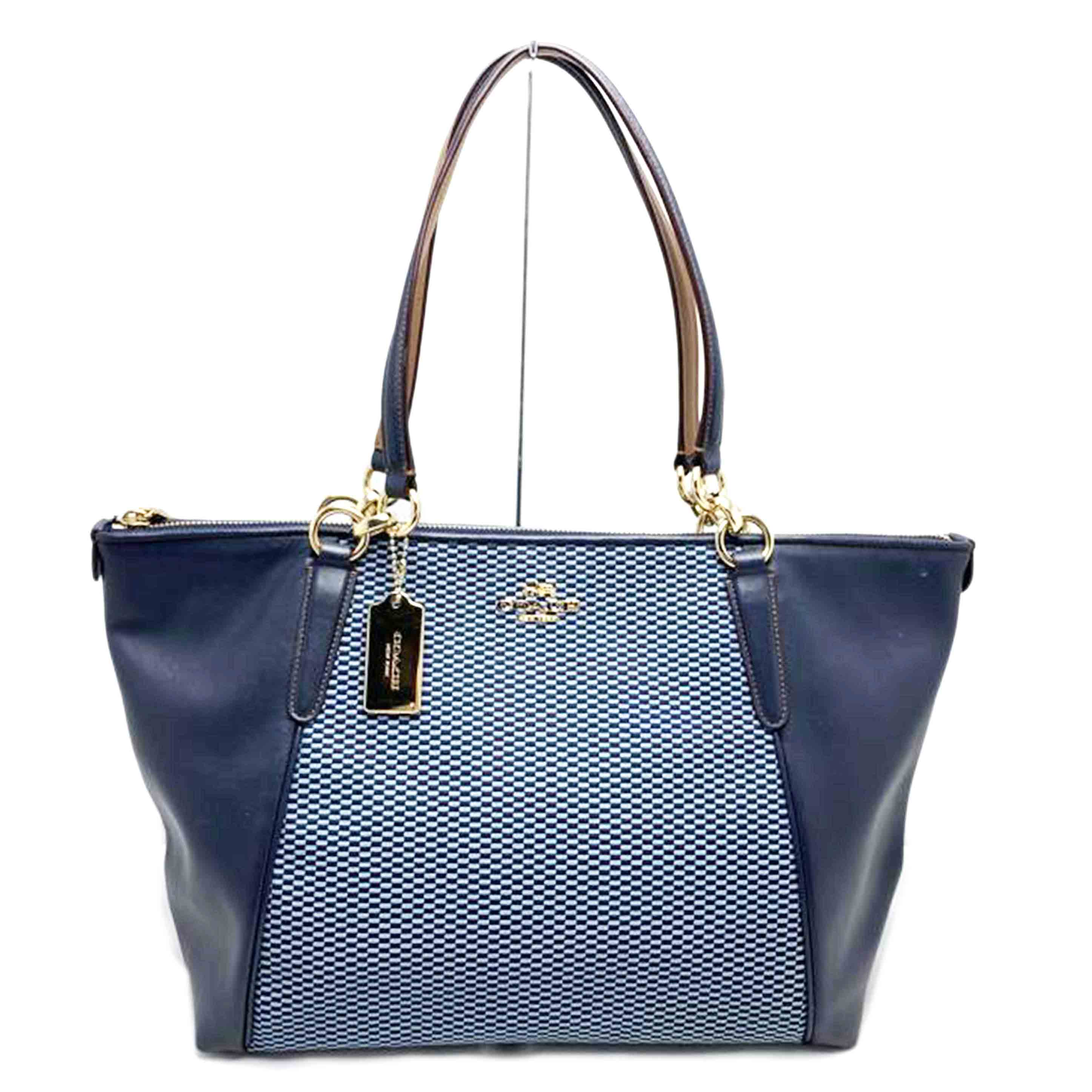 COACH COACH/レザー×キャンバス トートバッグ/F57246//A17**/Bランク/52
