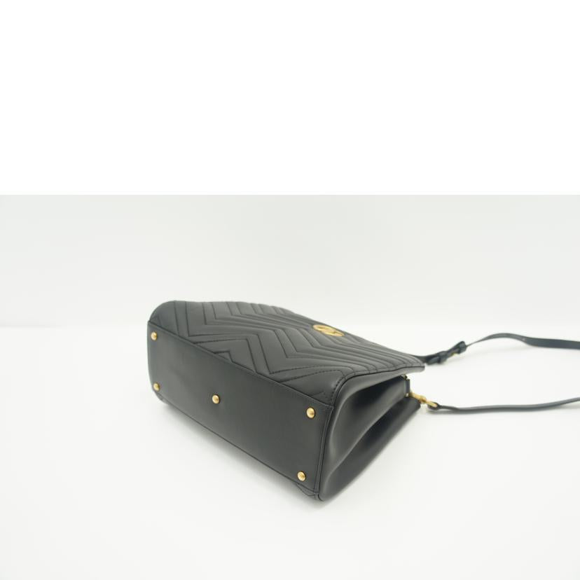 GUCCI グッチ/GGマーモントキルティング2Wayハンド／ブラック/448054//000***/Aランク/75