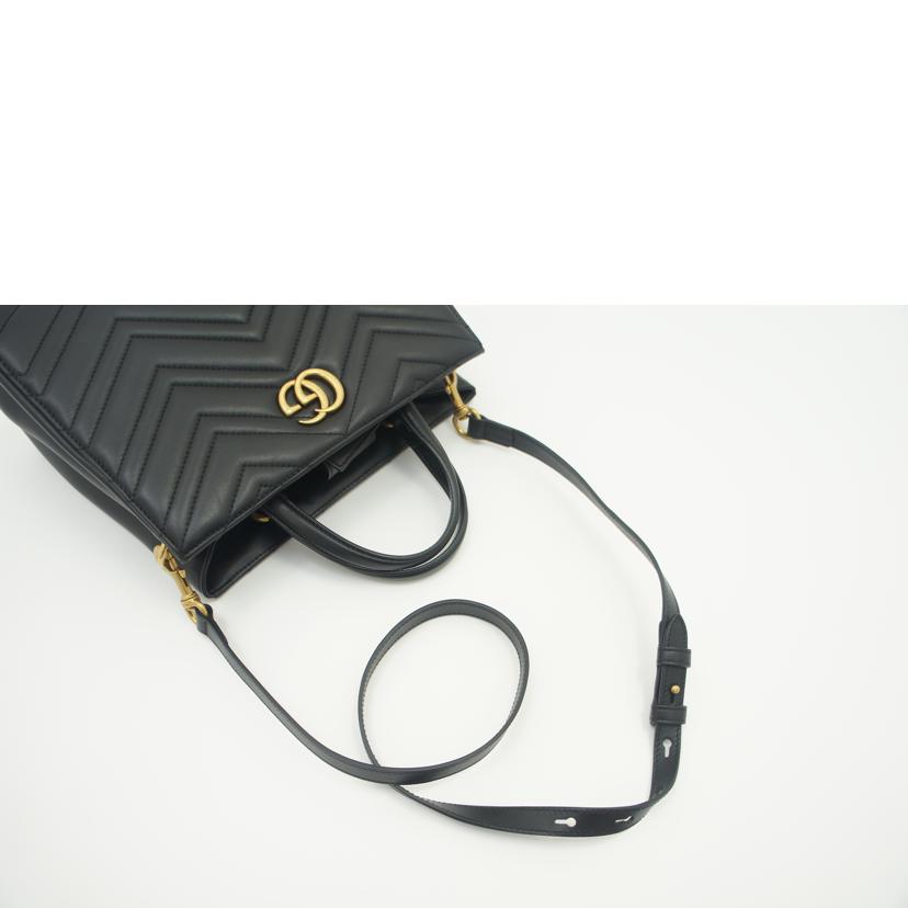GUCCI グッチ/GGマーモントキルティング2Wayハンド／ブラック/448054//000***/Aランク/75