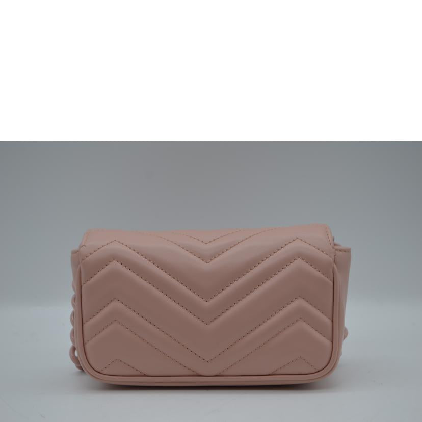GUCCI グッチ/■GGマーモントチェーンレザーショルダー/699757//493***/Aランク/89