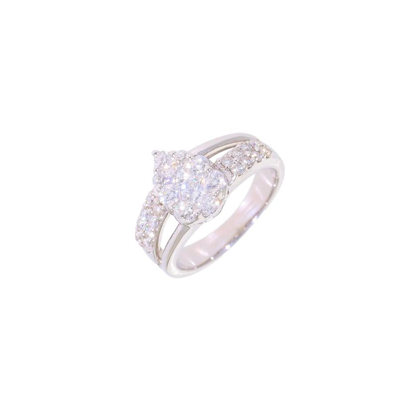 /　K18WGダイヤリング1．00ct//ABランク/92