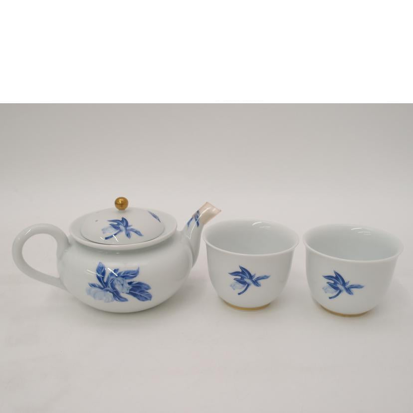 深川青磁/オリエンタルブルー　急須茶器揃　6点セット//SAランク/69