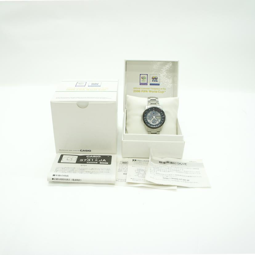 CASIO カシオ/オシアナス/2006 FIFA ワ-ルドカップモデル/電波ソ-ラ-/チタン/OCW-500TBJ-1AJR//011*****/Bランク/40