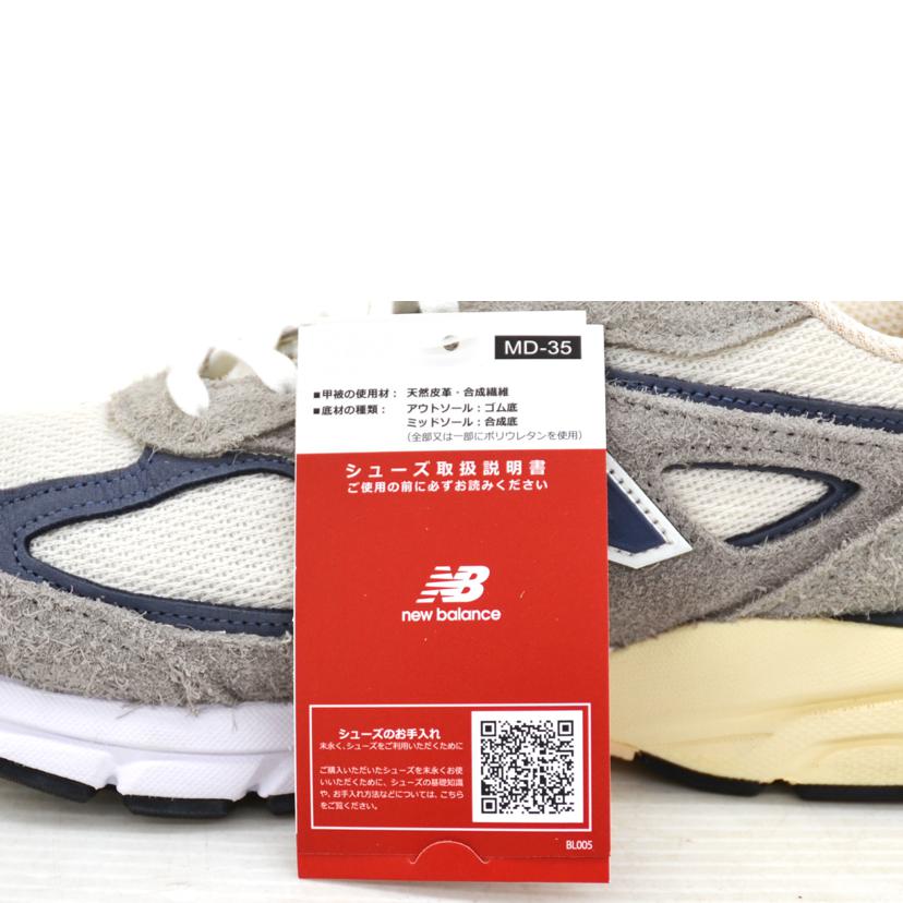 new　balance ニューバランス/990V4／グレー／スレートブルー/U990TA4//Sランク/75