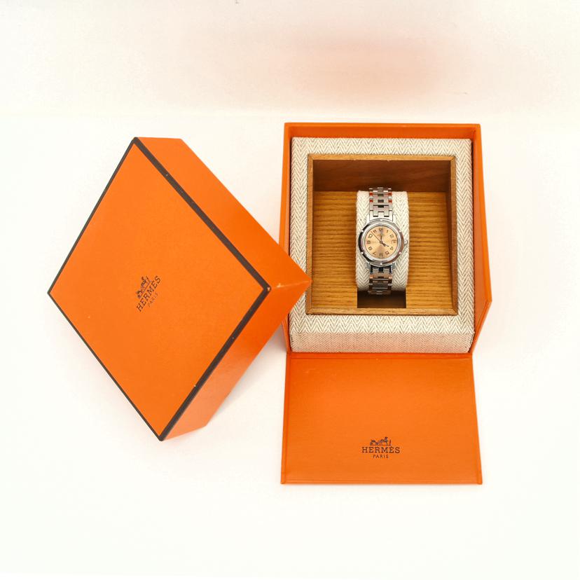 HERMES エルメス/クリッパー・ピンク／レディース／クオーツ/CL4.210//268****/ABランク/78