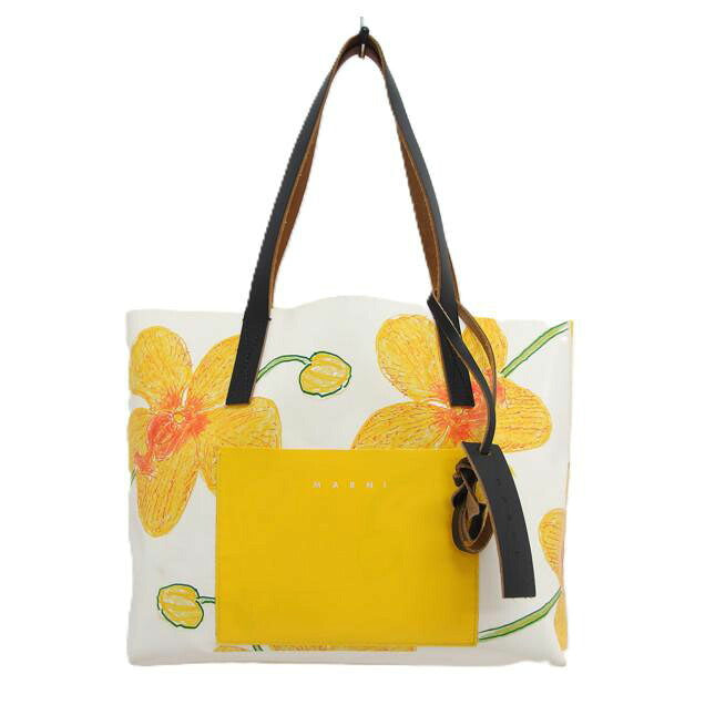 MARNI マルニ/フラワープリント　トートバック／イエロー//Bランク/04