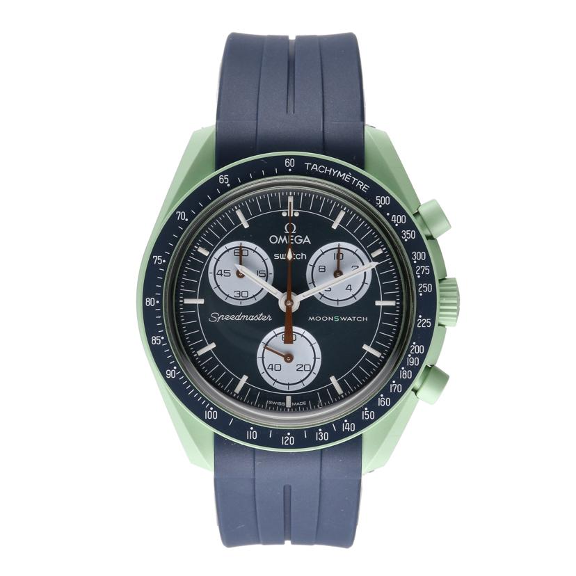 Swatch スオッチ/オメガ＊スウオッチMISSION　TO　EARTH／替えベルト有/S033G100//ABランク/93