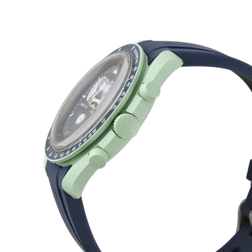 Swatch スオッチ/オメガ＊スウオッチMISSION　TO　EARTH／替えベルト有/S033G100//ABランク/93