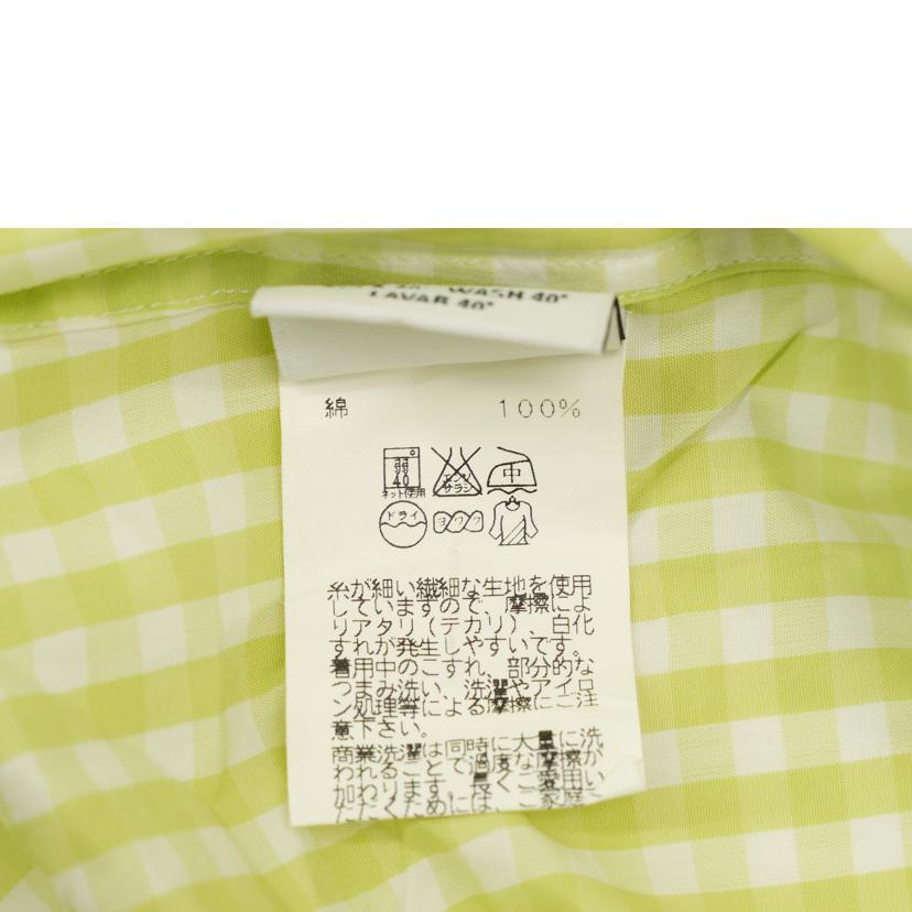 HERMES エルメス/ギンガムチェック半袖シャツ//Aランク/69