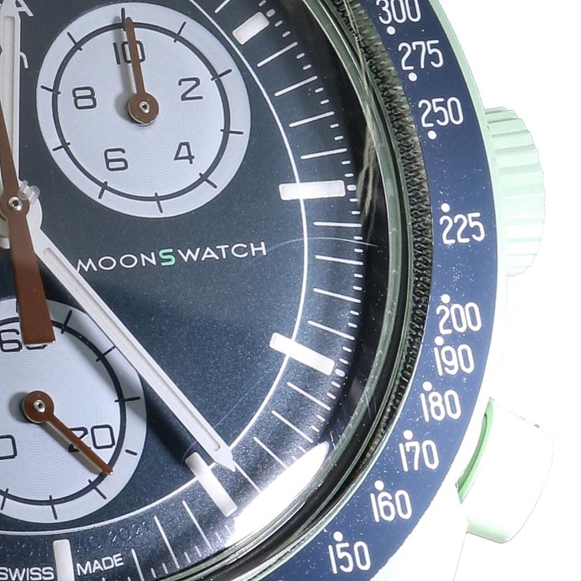 Swatch スオッチ/オメガ＊スウオッチMISSION　TO　EARTH／替えベルト有/S033G100//ABランク/93