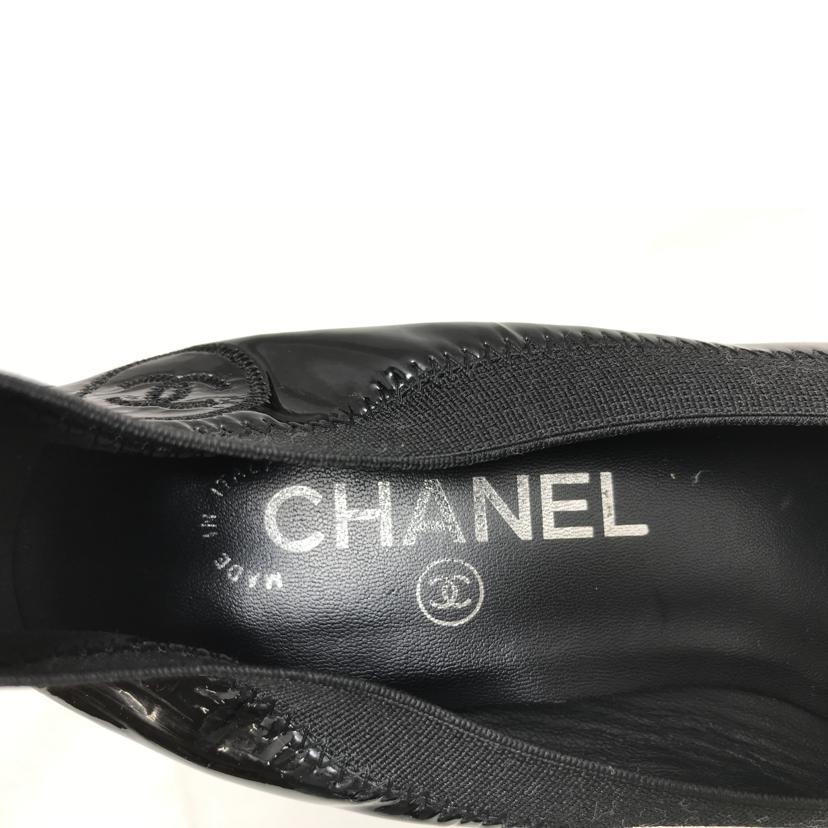 CHANEL シャネル/パンプス　チャンキーヒール　エナメル/G26643//Bランク/51