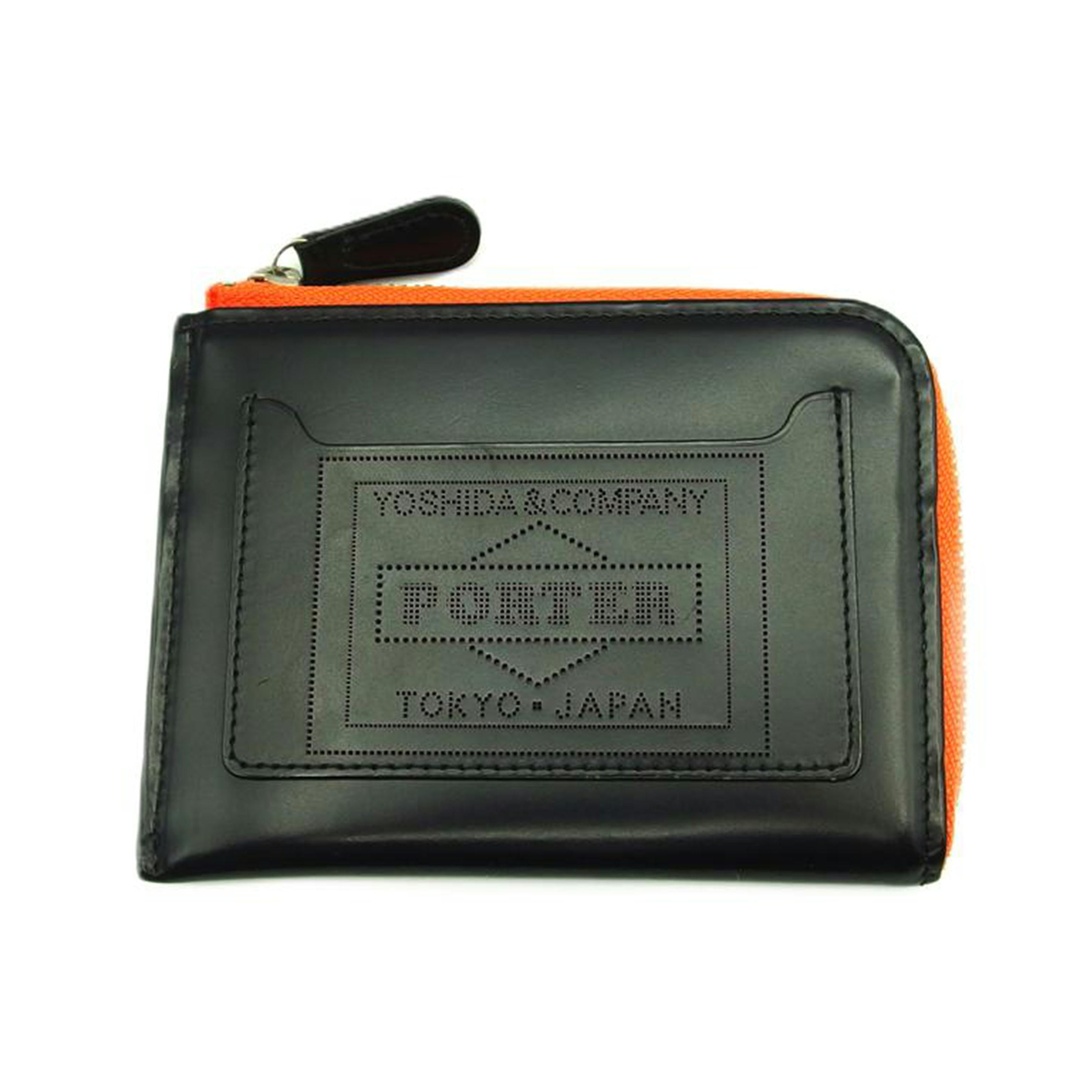 PORTER ポーター/レザーマルチウォレット／ブラック×オレンジ/384-02952//ABランク/04