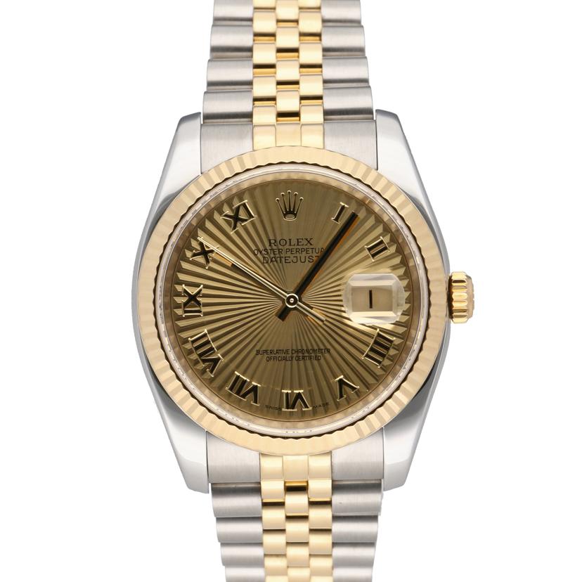 ROLEX ロレックス/DATE　JUST　／　YG×SS　／　サンビーム/116233//F49****/ABランク/91