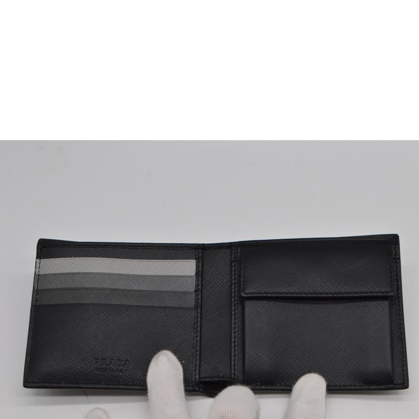 PRADA プラダ/■サフィアーノマルティックレザー財布／ネロ/2M0738//359**/SAランク/89