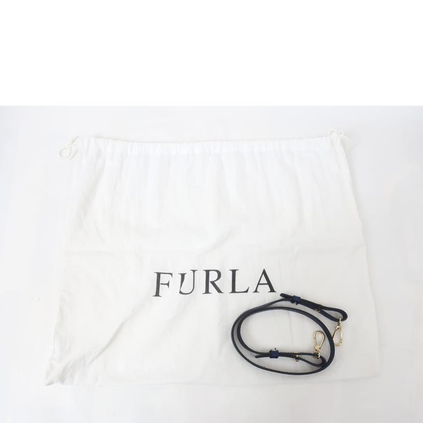 FURLA フルラ/2WAYバッグ　ネイビー×ブラウン//ABランク/65