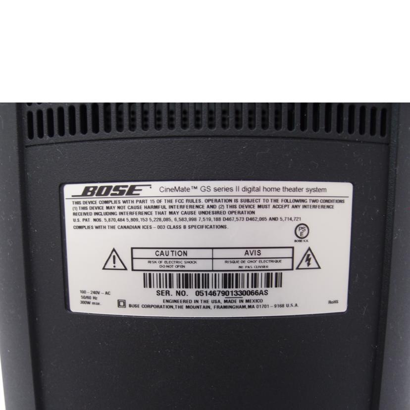 BOSE ボーズ/ホームシアターシステム/CineMate GS Series II system//051467901330066AS/Bランク/69