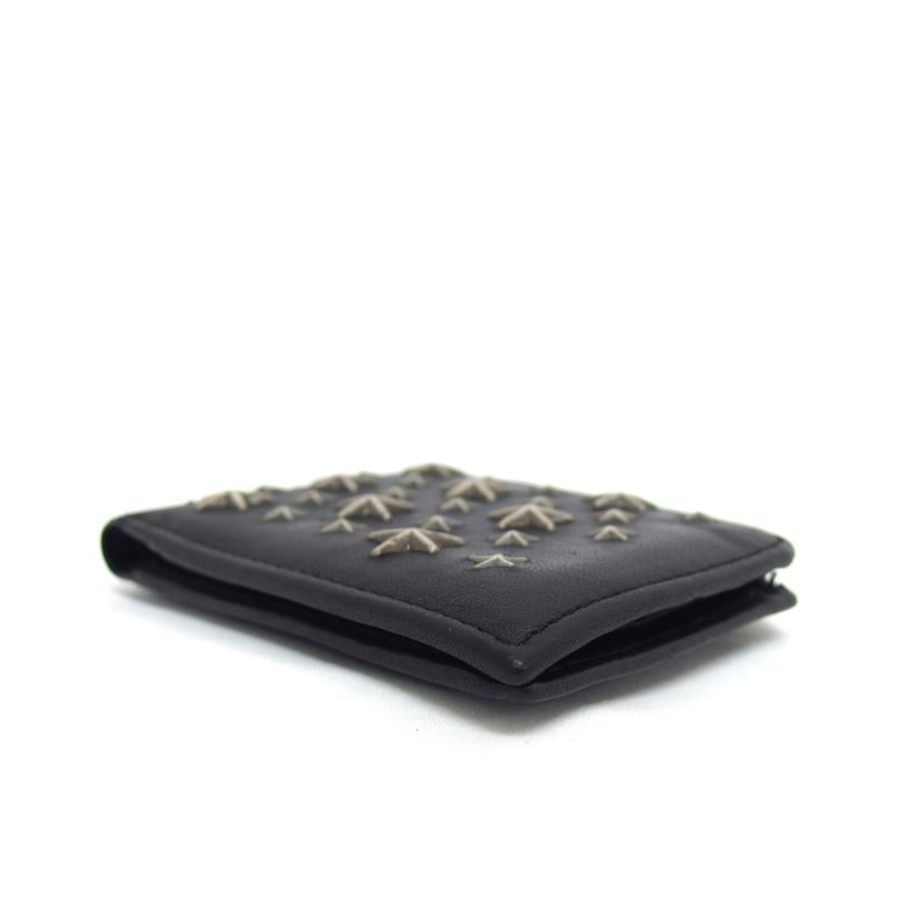 JIMMY　CHOO ジミーチュウ/スタッズ／二つ折り財布／ブラック//ABランク/18