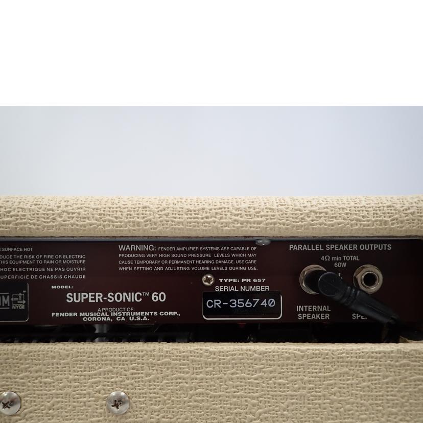 FENDER FENDER/ギターアンプ/SUPER SONIC 60//CR-356740/Bランク/62