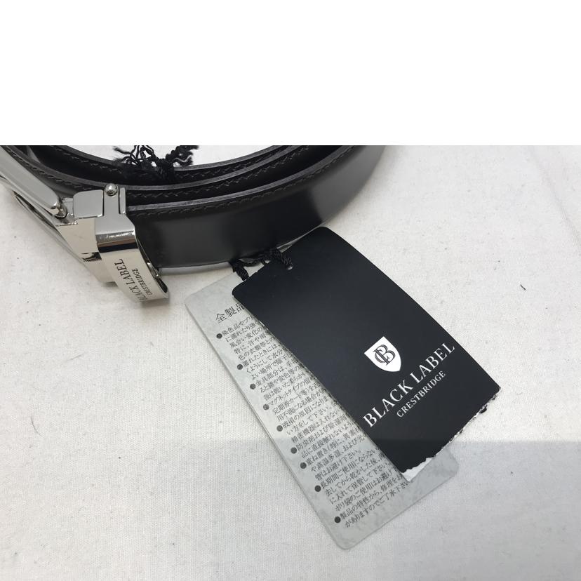 新品　BLACK LABEL CRESTBRIDGE ブラック　レザー　ベルト 新品】BLACK LABEL CRESTBRIDGE ブラックレザーベルト