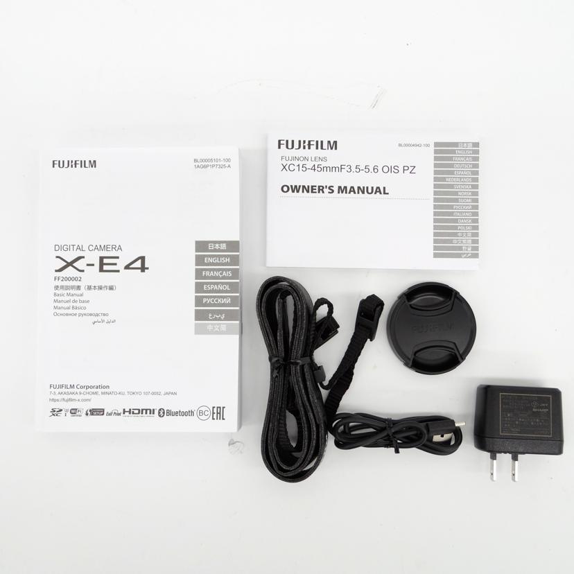 FUJIFILM 富士フイルム/ミラーレス一眼/X－E4/15－45㎜/X-E4/15-45㎜//1U005068/Bランク/75