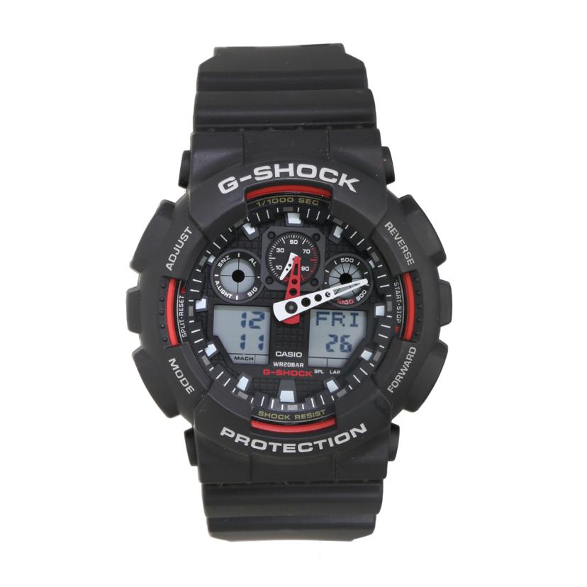 CASIO カシオ/G－SHOCK／デジアナウォッチ／クォーツ/GA-100-1A4//ABランク/18