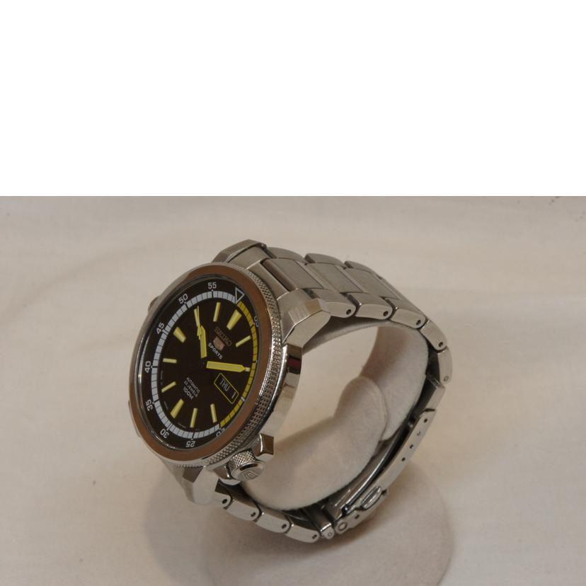 SEIKO/SEIKO　5　SPORTS　オートマSS／イエローインナーロータリングベゼル/SNZJ61K1//0O0***/ABランク/92