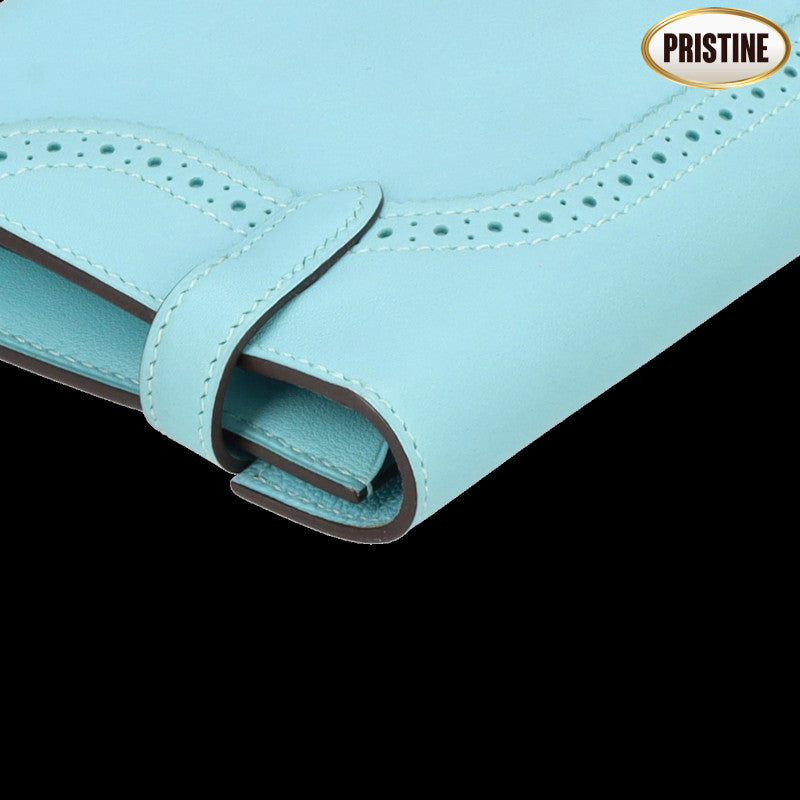 HERMES エルメス/ケリーウオレット・ギリーズ　スイフト　ブルーアトール/068964CK//T刻印/Aランク/88