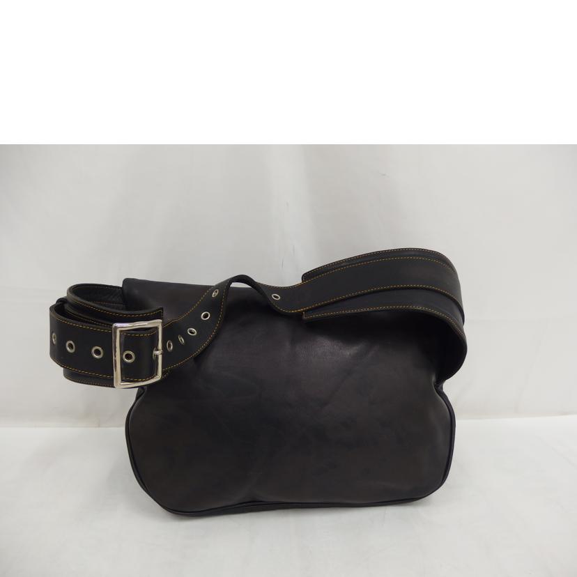 RED　MOON レッドムーン/レザーショルダーバック／ブラック//Bランク/82
