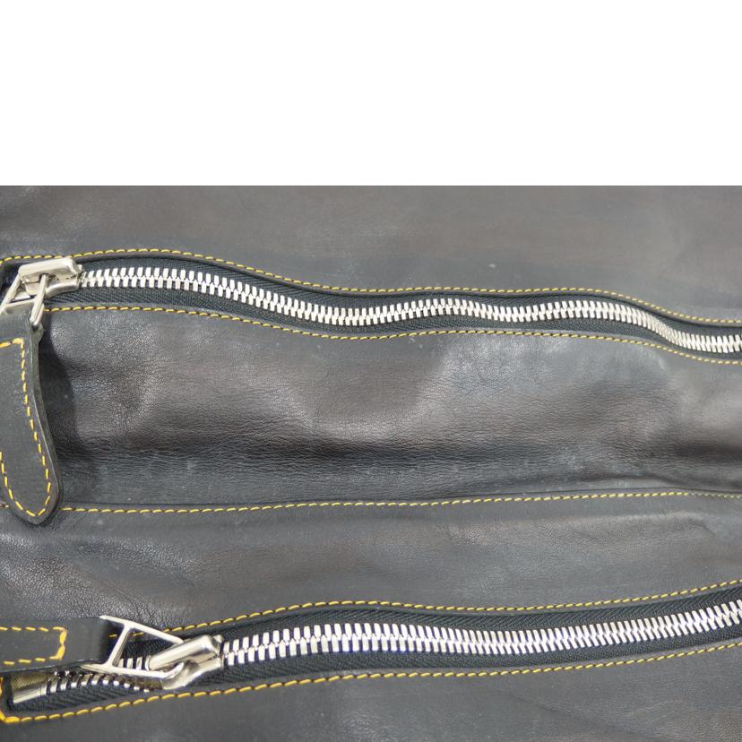 RED　MOON レッドムーン/レザーショルダーバック／ブラック//Bランク/82