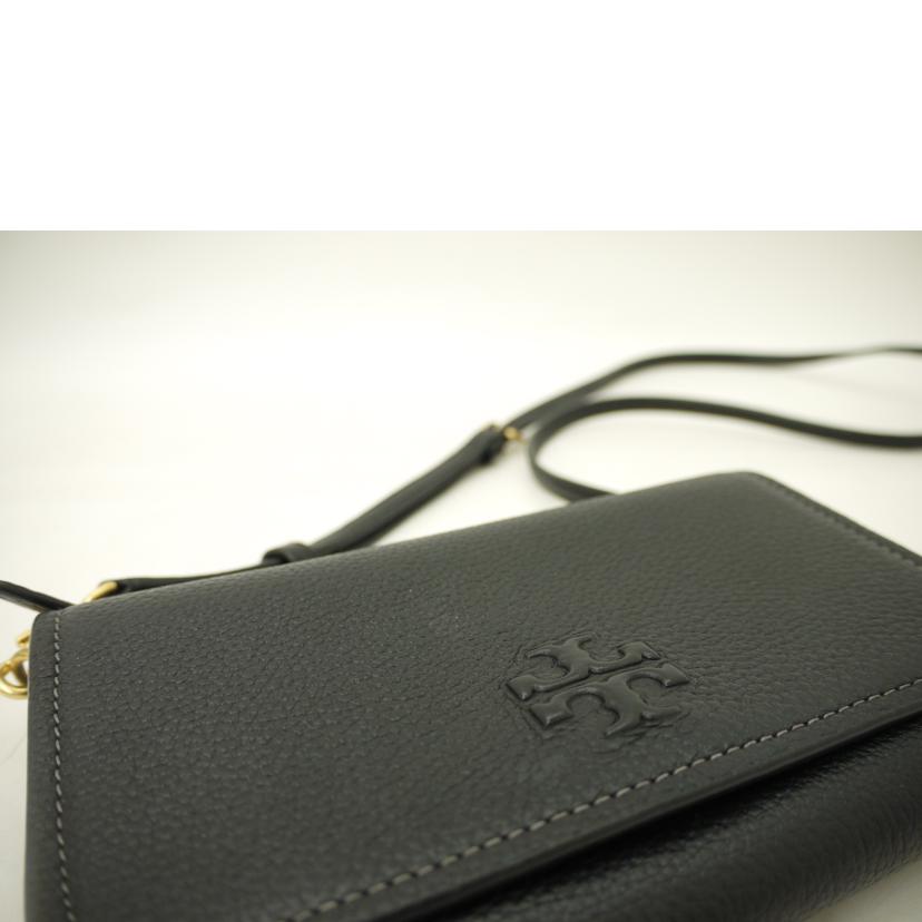 TORY BURCH トリーバーチ/レザーショルダー/ブラック//Aランク/69