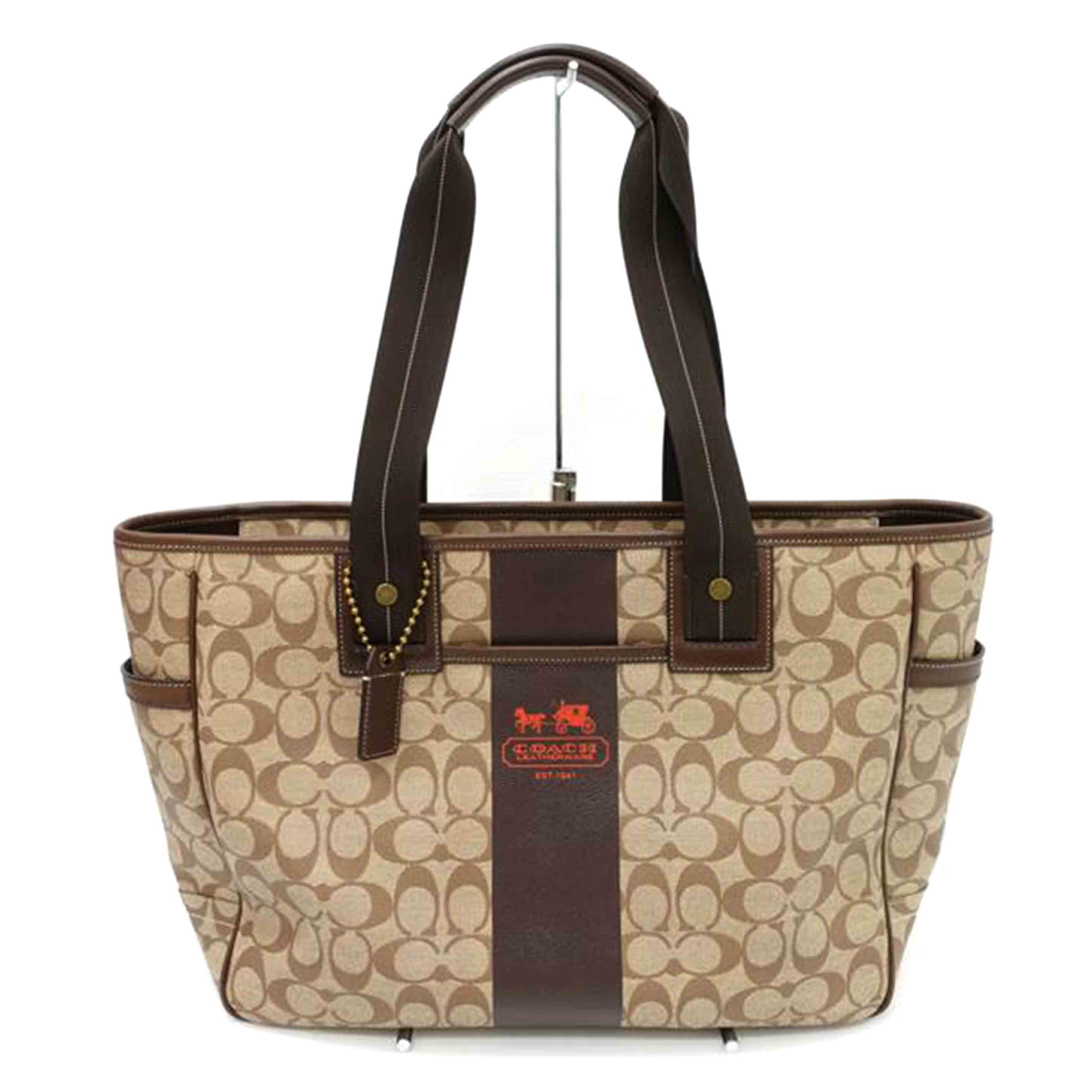 コーチ COACH シグネチャー レザー PVC ミニバッグ ♡ 美品 COACH】コーチ バッグ PVC レザー シグネチャー メタリック トップ
