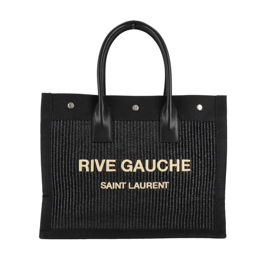 SAINT LAURENT★ハンドバッグ★ネイビー★レシートあり Saint Laurent Black Metallic Cracked Calfskin Monogram Niki