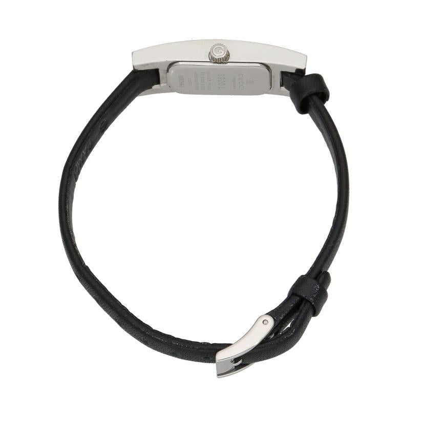 GUCCI グッチ/スクエア／ブラック文字盤アナログウォッチ／クォーツ/3900L//008****/ABランク/18