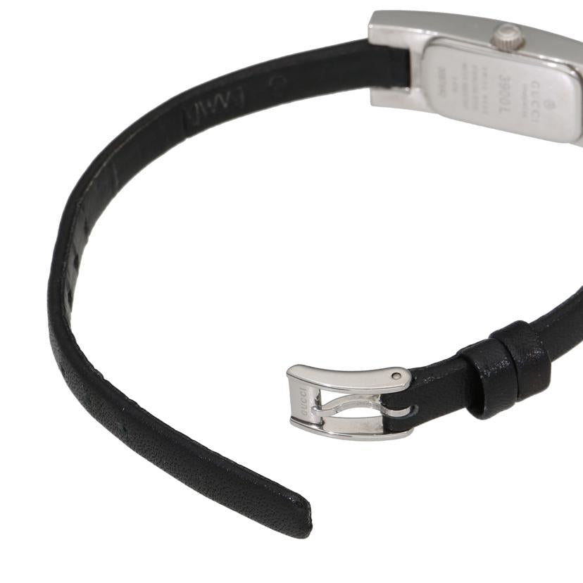 GUCCI グッチ/スクエア／ブラック文字盤アナログウォッチ／クォーツ/3900L//008****/ABランク/18