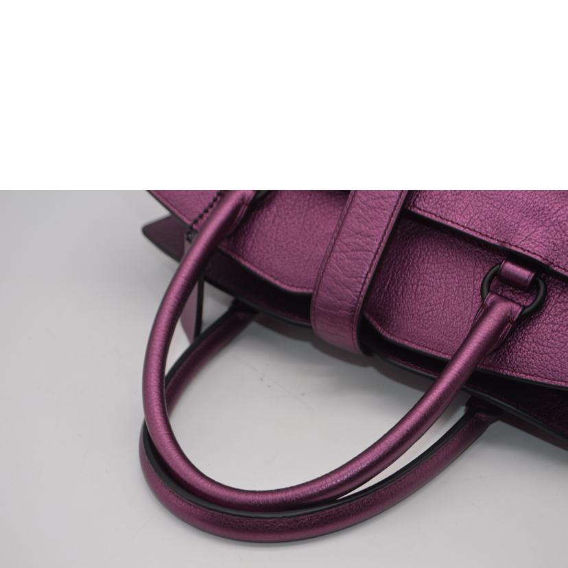 COACH コーチ/マーサーメタリックカーフ2wayレザーハンド/パープル/59987//C17**/Aランク/89