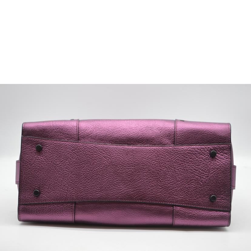 COACH コーチ/マーサーメタリックカーフ2wayレザーハンド/パープル/59987//C17**/Aランク/89