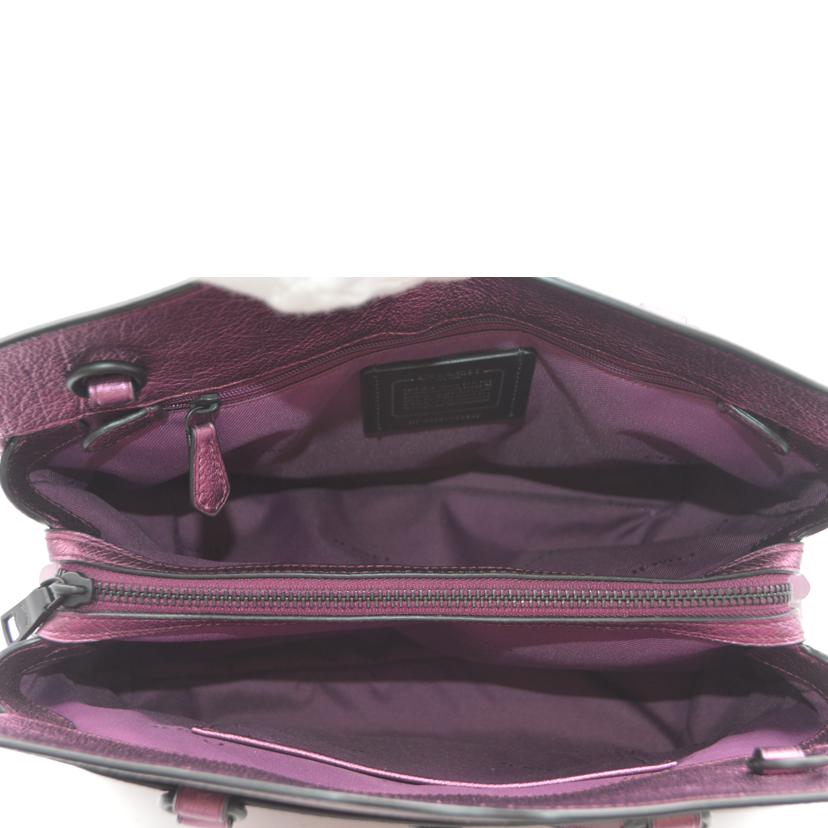 COACH コーチ/マーサーメタリックカーフ2wayレザーハンド/パープル/59987//C17**/Aランク/89