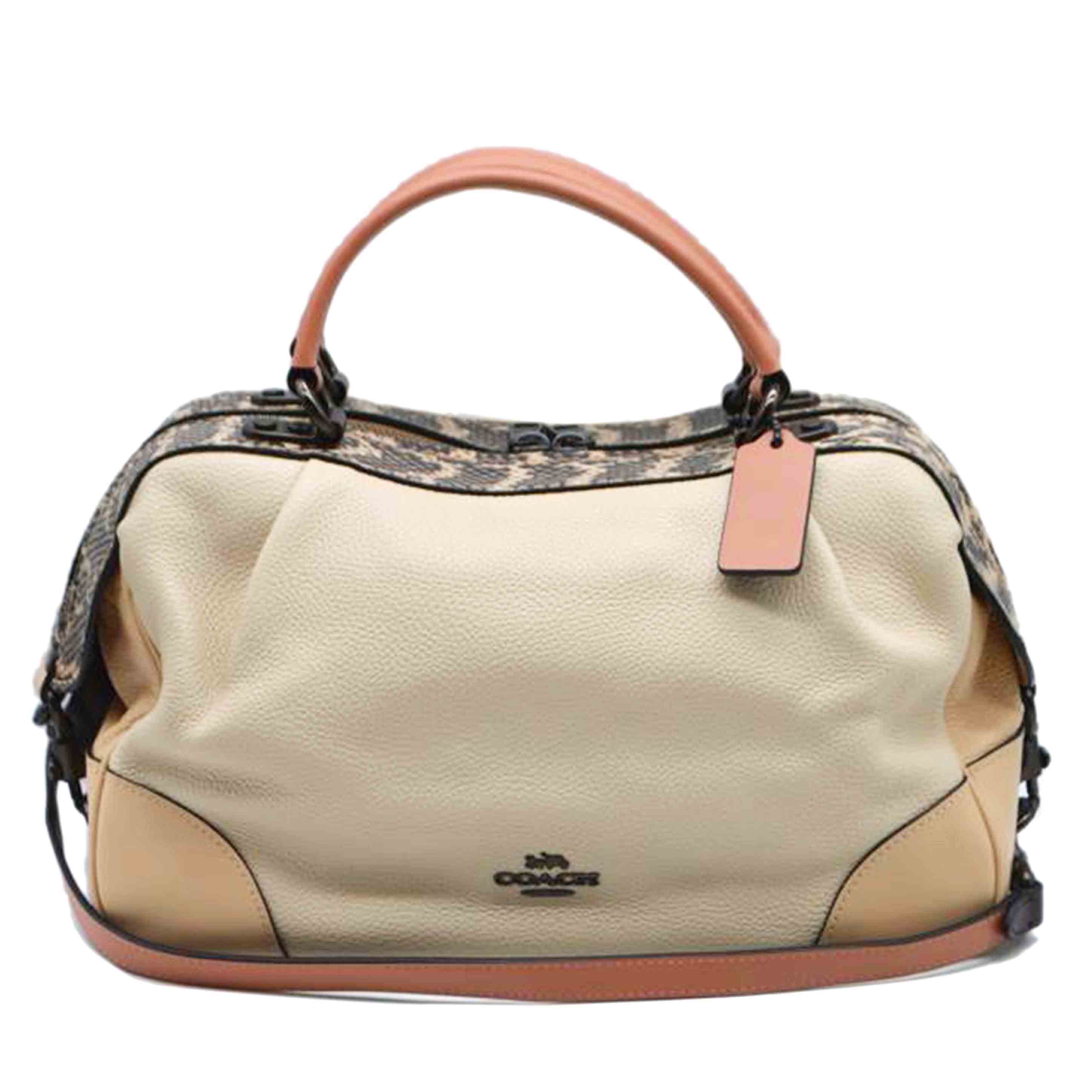 COACH コーチ/レーンサッチェルウィズスネークスキン2wayレザーハンド/69622//H19**/Aランク/89