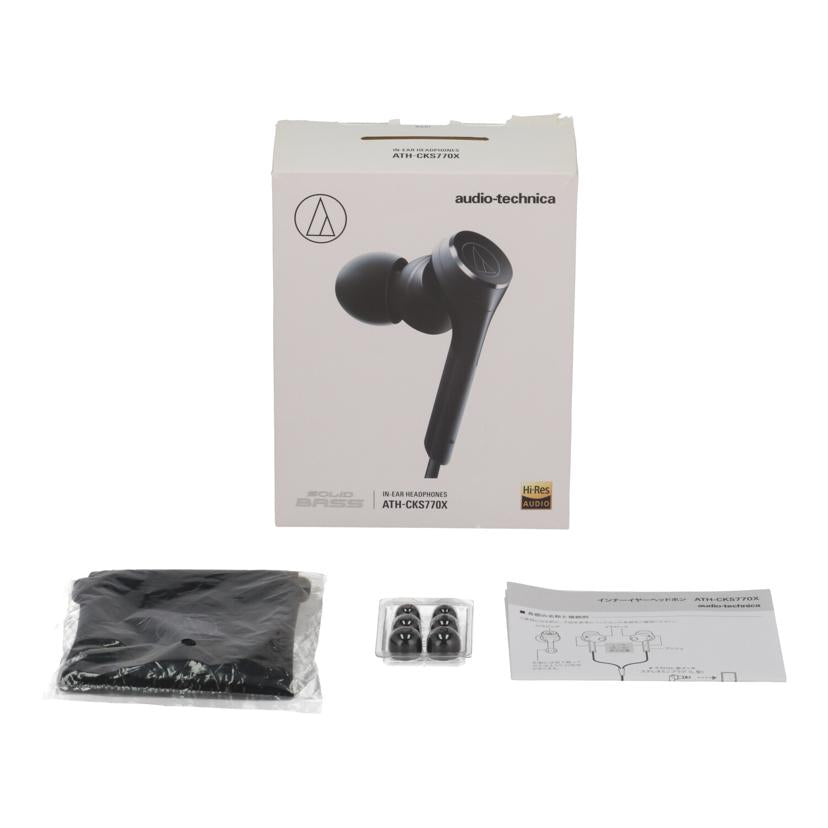 audio－technica オーディオテクニカ　/ハイレゾ対応イヤホン／SOLID　BASS/ATH-CKS770X//LOT2213/Bランク/05