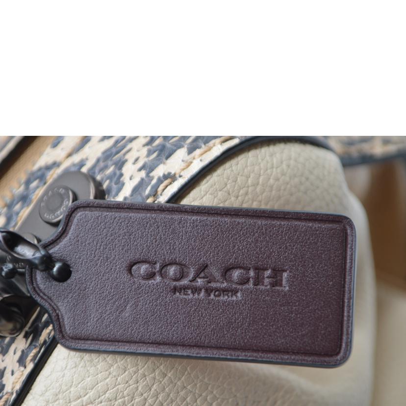 COACH コーチ/レーンサッチェルウィズスネークスキン2wayレザーハンド/69622//H19**/Aランク/89