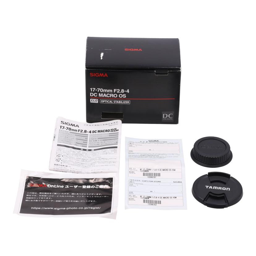 SIGMA　Canon シグマ　/交換レンズ／17－70mm/17-70mm F2.8-4 DC MACRO OS HSM//12266707/Bランク/70